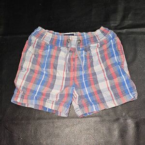 Mini Boden Boys Red White Blue Plaid Shorts 2-3 Years 2T‎ 3T